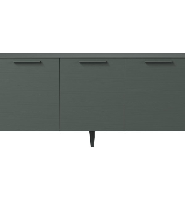 Тумба Type oak 3 двери ширина 160 см (темно-серый)