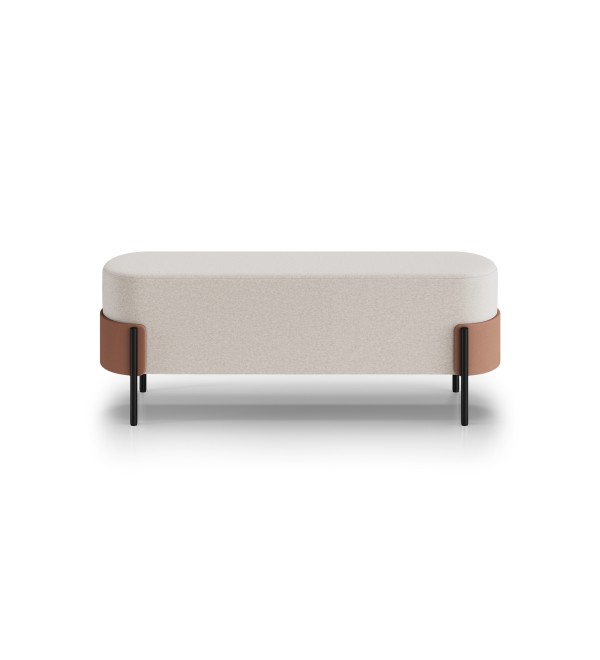Банкетка Basic 120 см (бежевый Ангора, терракотовый Нео, черный)