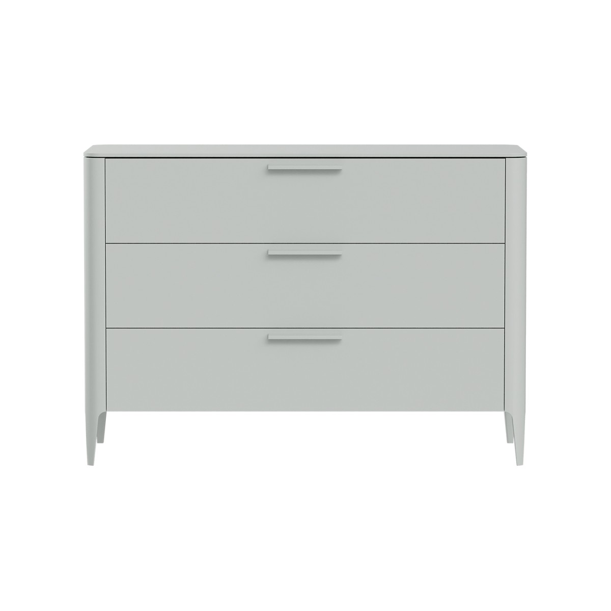 Комод Type 3 ящика ширина 120 см (светло-серый)