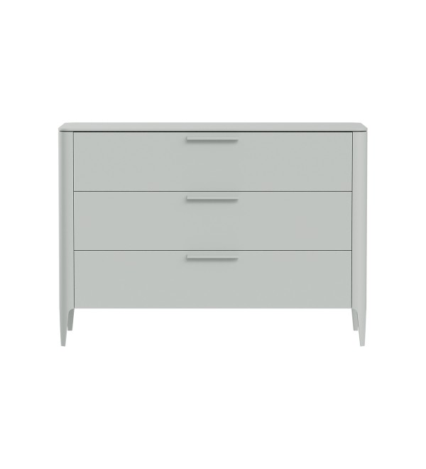 Комод Type 3 ящика ширина 120 см (светло-серый)