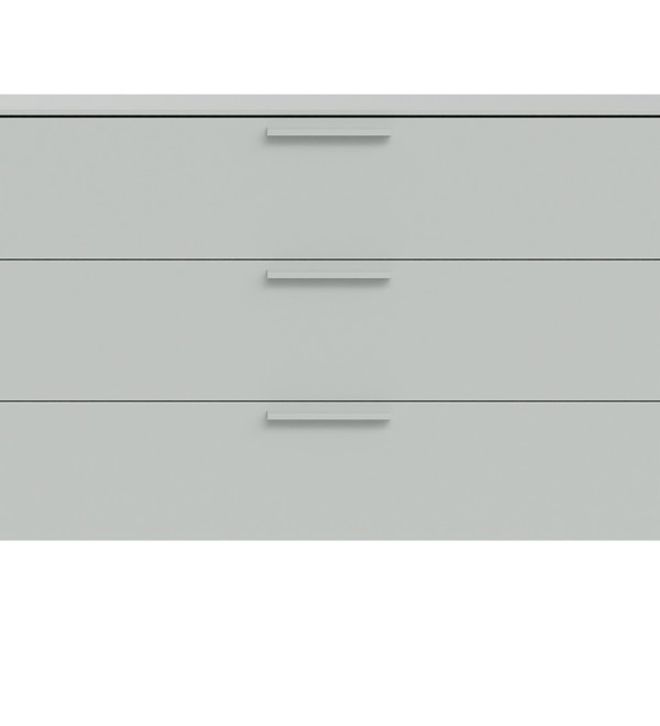 Комод Type 3 ящика ширина 120 см (светло-серый)