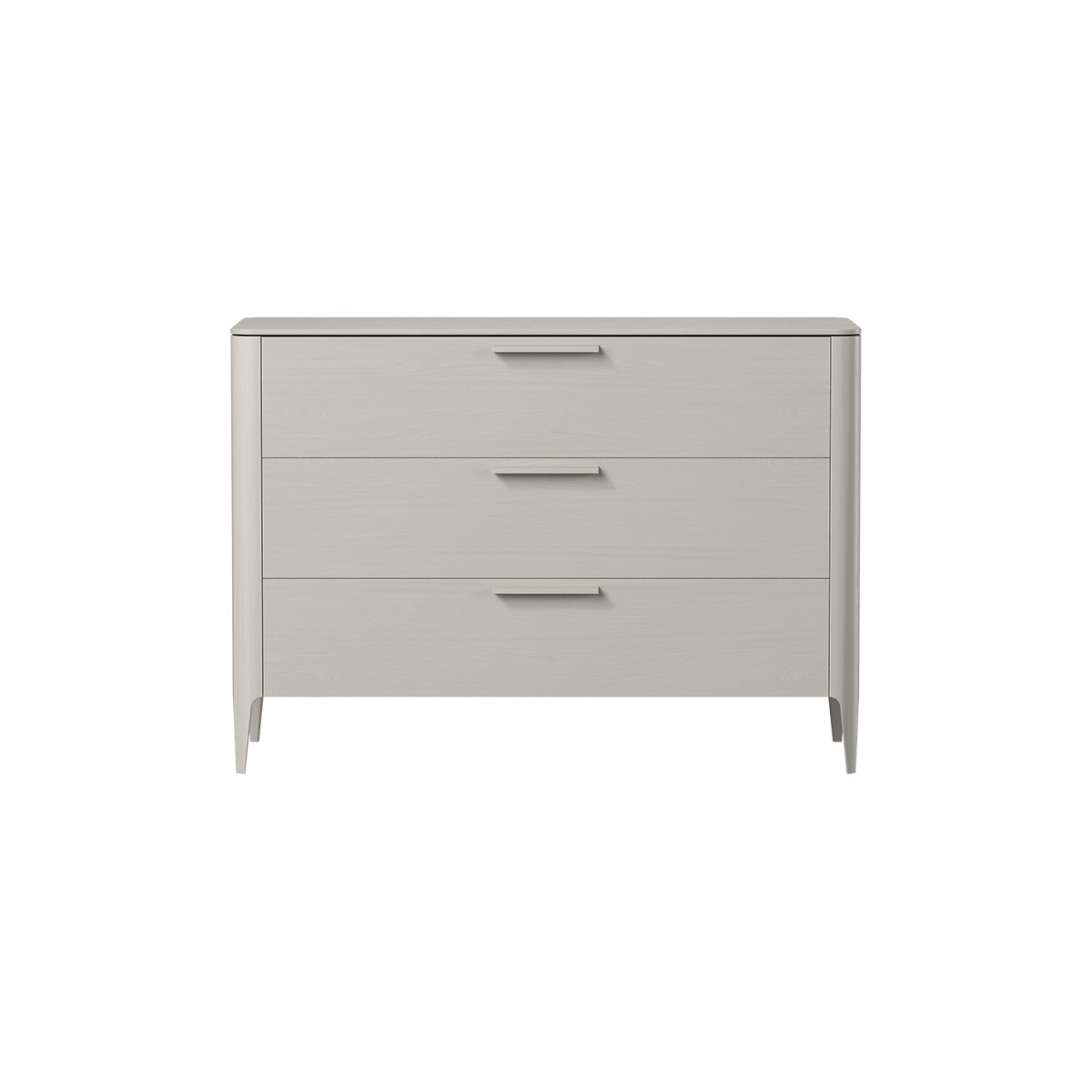 Комод Type oak 3 ящика ширина 120 см (серо-бежевый)