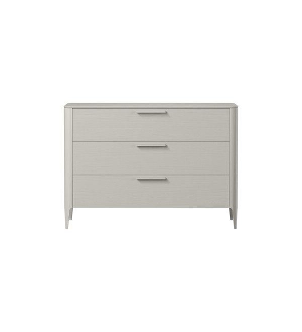Комод Type oak 3 ящика ширина 120 см (серо-бежевый)