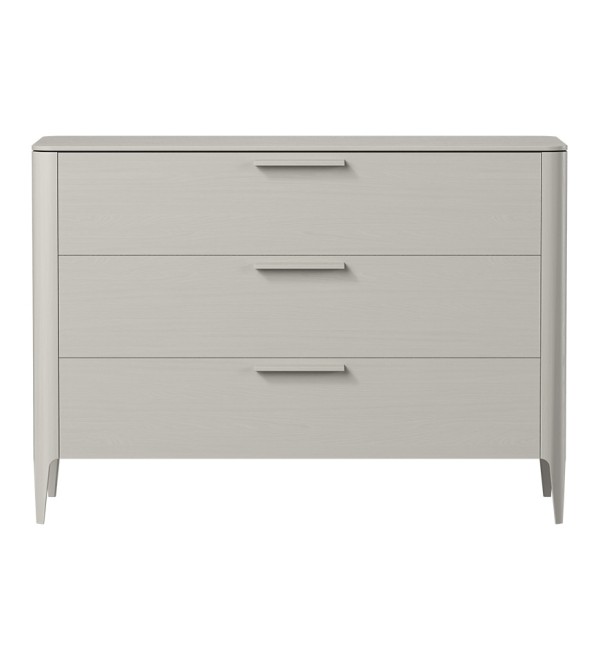 Комод Type oak 3 ящика ширина 120 см (серо-бежевый)