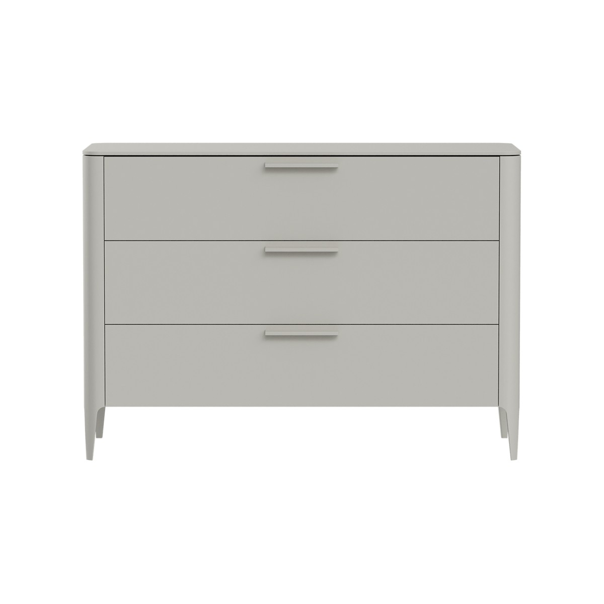 Комод Type 3 ящика ширина 120 см (серо-бежевый)