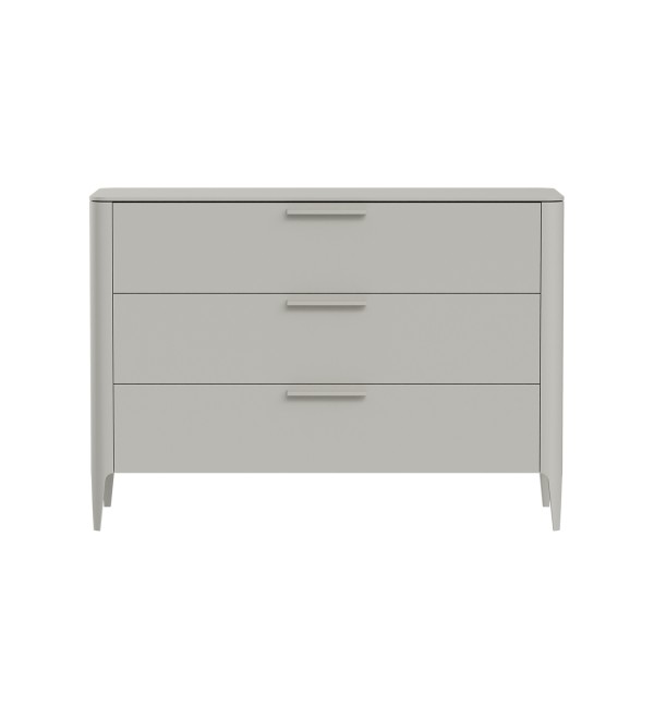 Комод Type 3 ящика ширина 120 см (серо-бежевый)