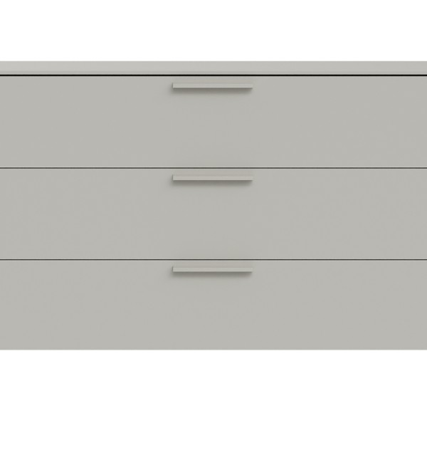 Комод Type 3 ящика ширина 120 см (серо-бежевый)