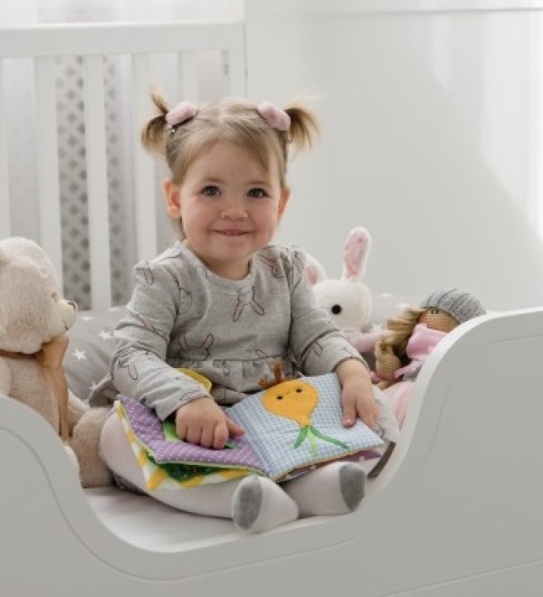 Бортик-ограничитель для кроватки Elegance (белый)
