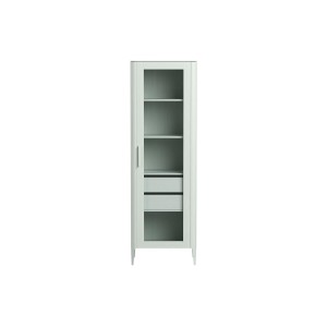 Витрина Type oak стеклянная высота 200 см R (белый)