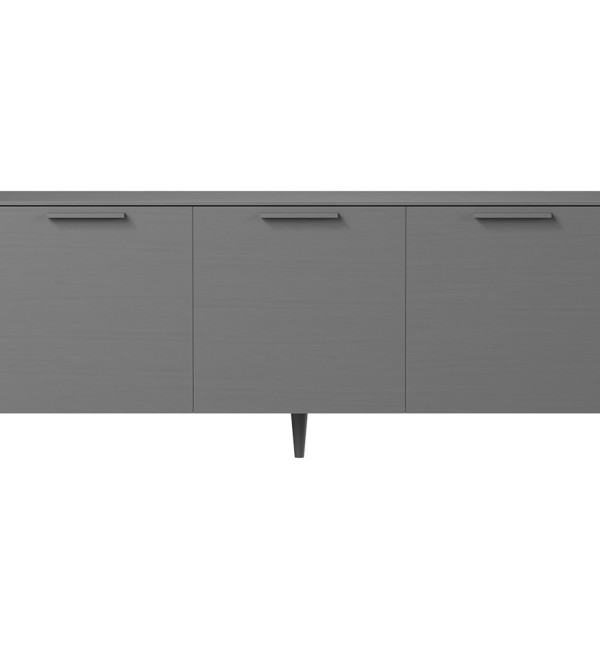 Тумба Type oak 3 двери ширина 180 см (серый)