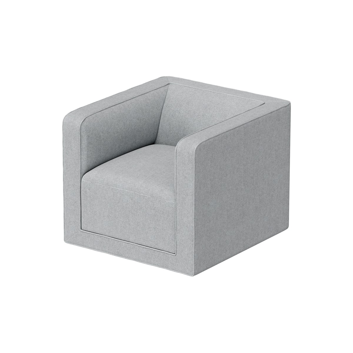 Кресло Cube (светло-серый, твид)