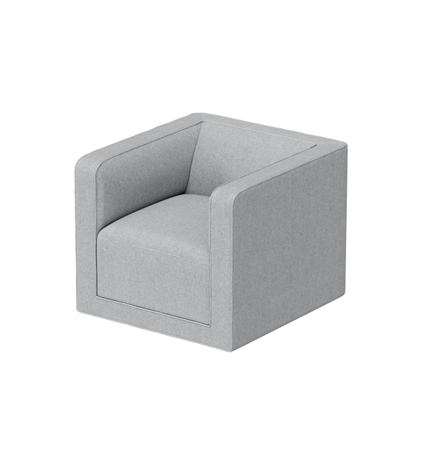 Кресло Cube (светло-серый, твид)