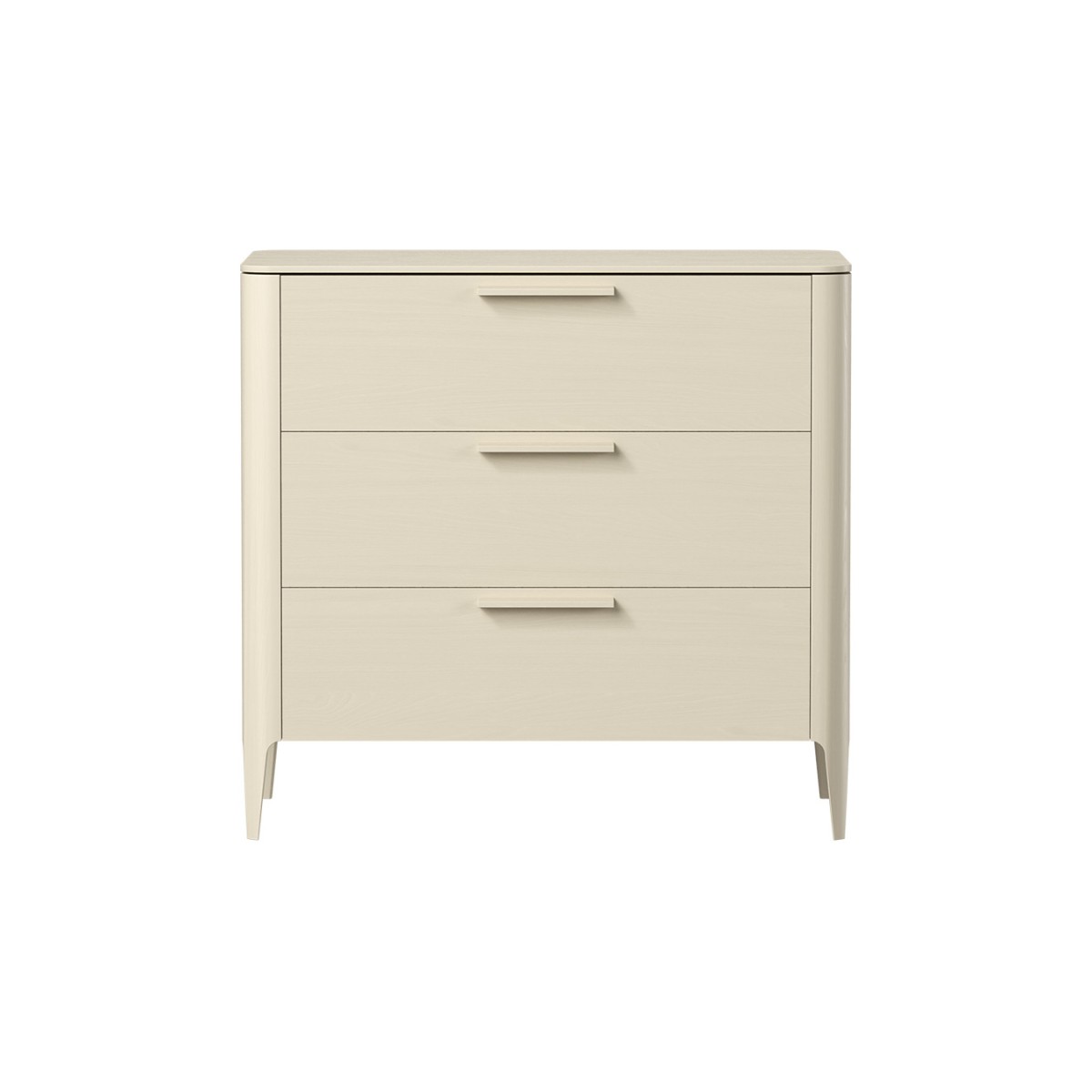 Комод Type oak 3 ящика ширина 90 см (молочный)