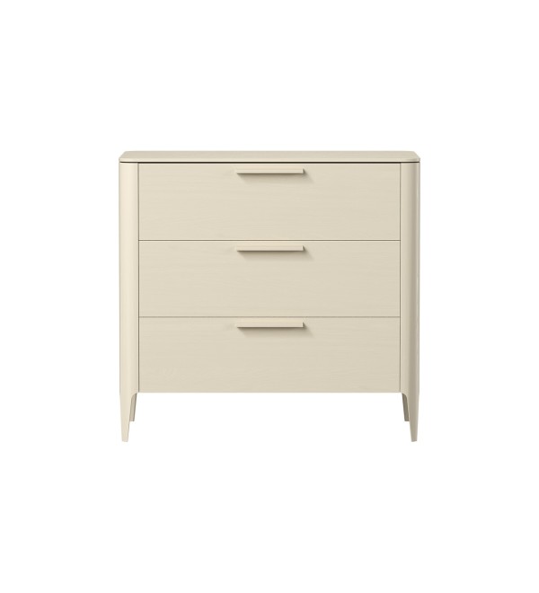 Комод Type oak 3 ящика ширина 90 см (молочный)