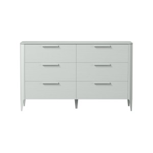 Комод Type oak 6 ящиков ширина 170 см (светло-серый)