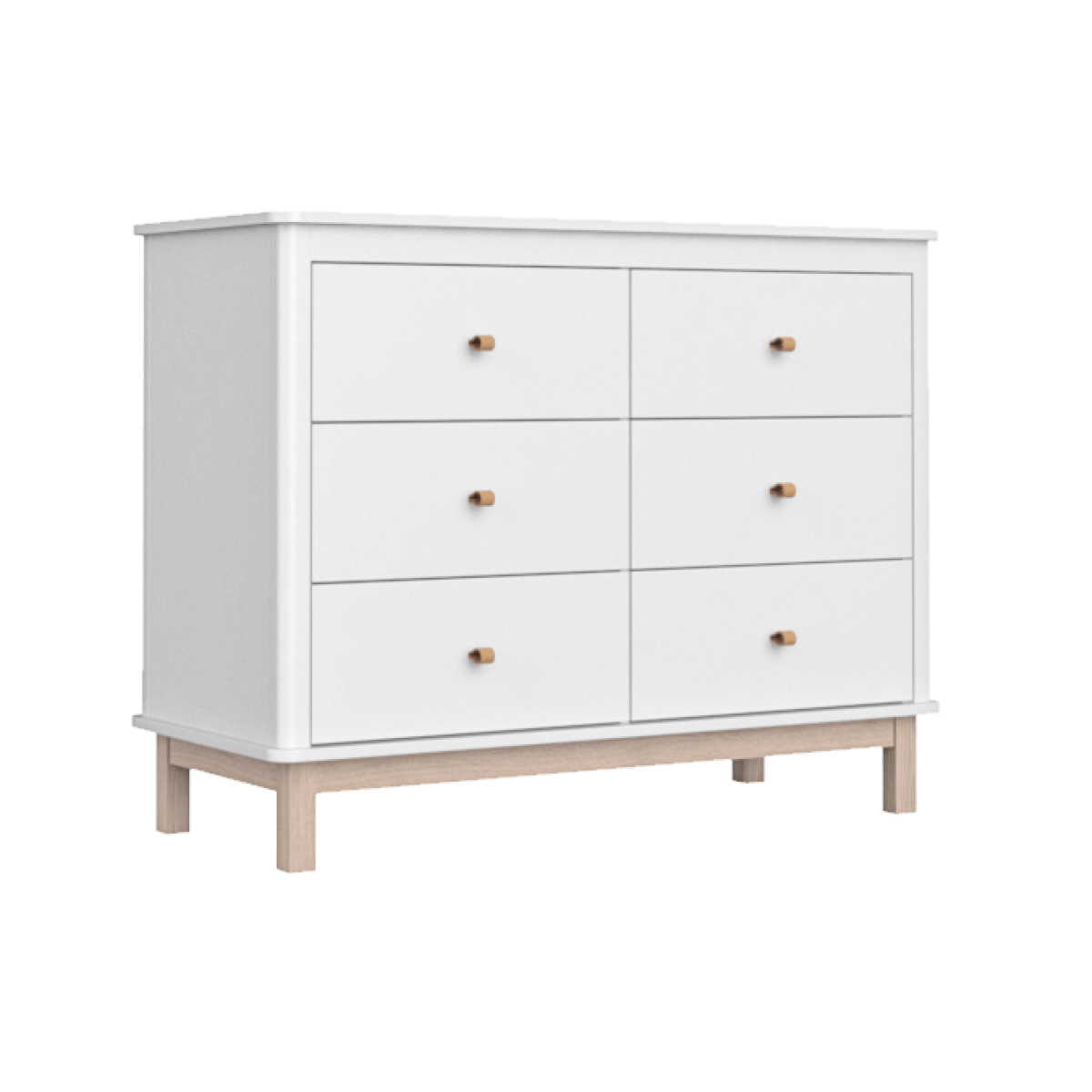 Комод Classic 6 ящиков (белый)