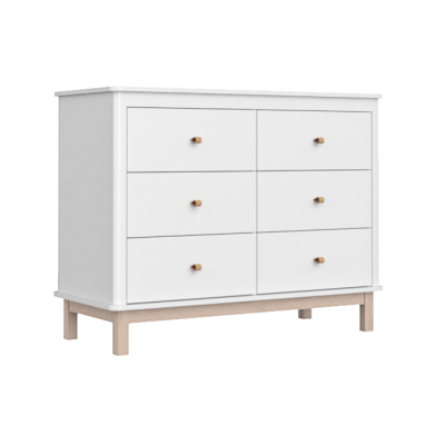 Комод Classic 6 ящиков (белый)