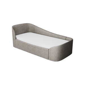 Диван-кровать KIDI Soft с низким изножьем 90*200 см R (коричневый, рогожка)