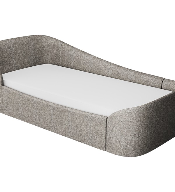 Диван-кровать KIDI Soft с низким изножьем 90*200 см R (коричневый, рогожка)