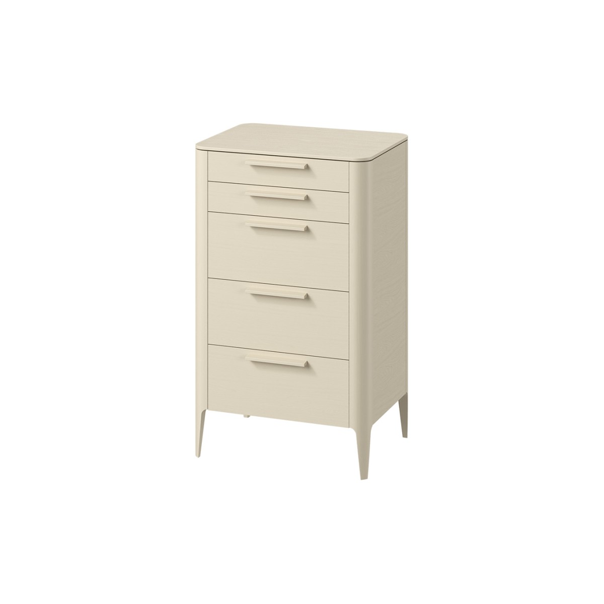 Комод Type oak высокий 5 ящиков (молочный)
