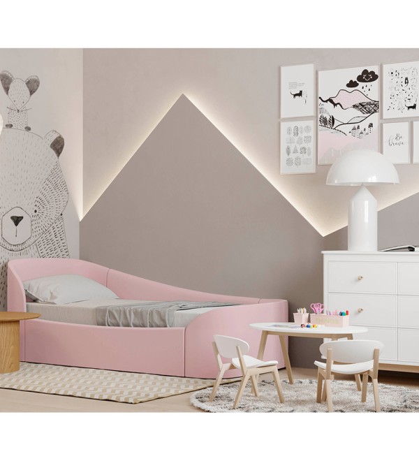 Диван-кровать KIDI Soft с низким изножьем 90*200 см R (розовый)