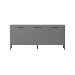 Тумба Type oak 3 двери ширина 160 см (серый)