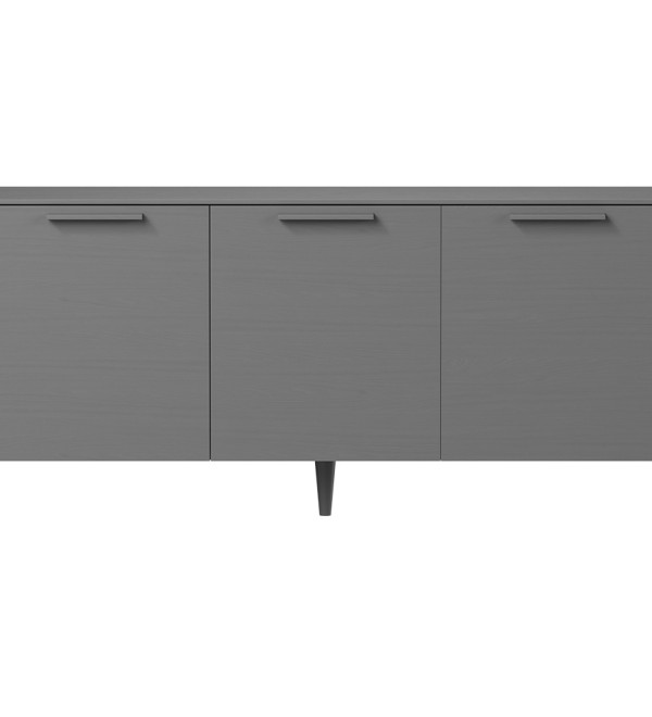 Тумба Type oak 3 двери ширина 160 см (серый)