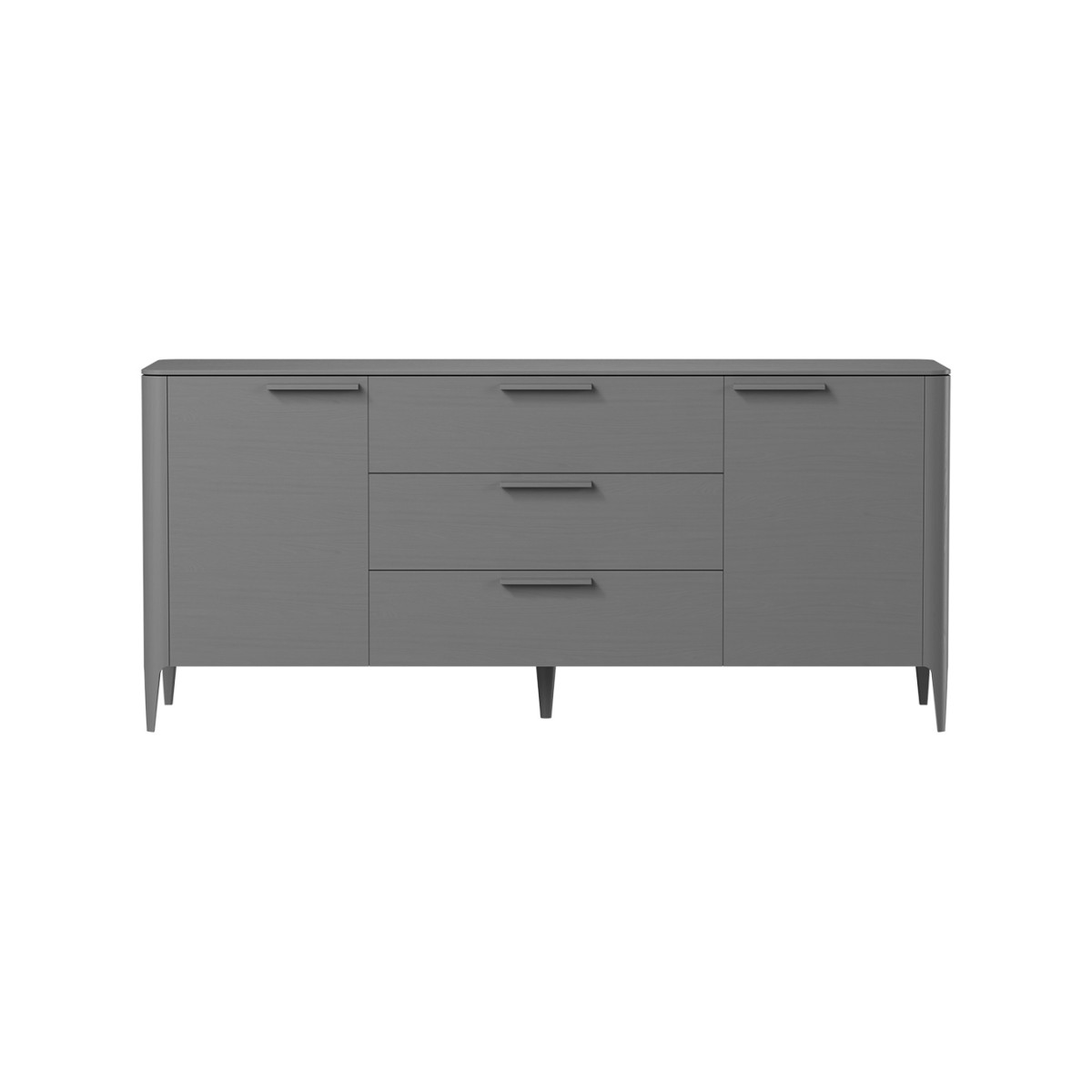 Тумба Type oak 2 двери 3 ящика (серый)