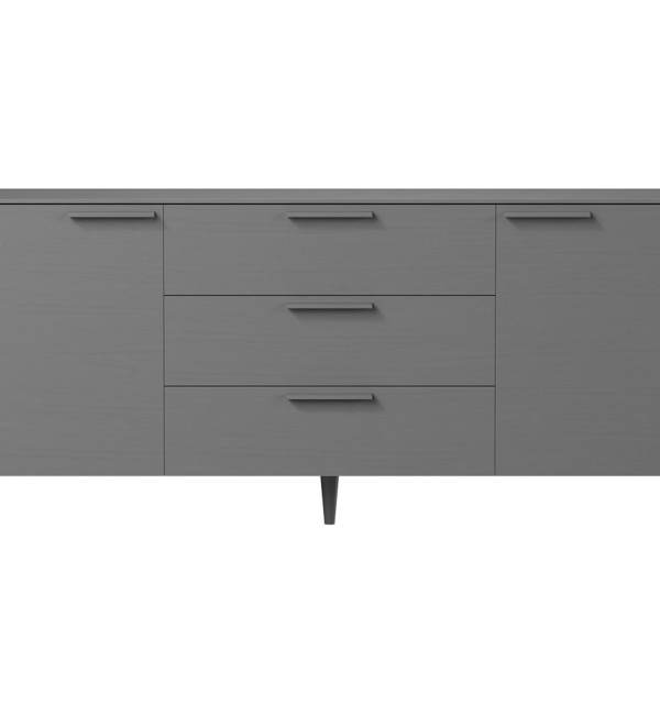 Тумба Type oak 2 двери 3 ящика (серый)