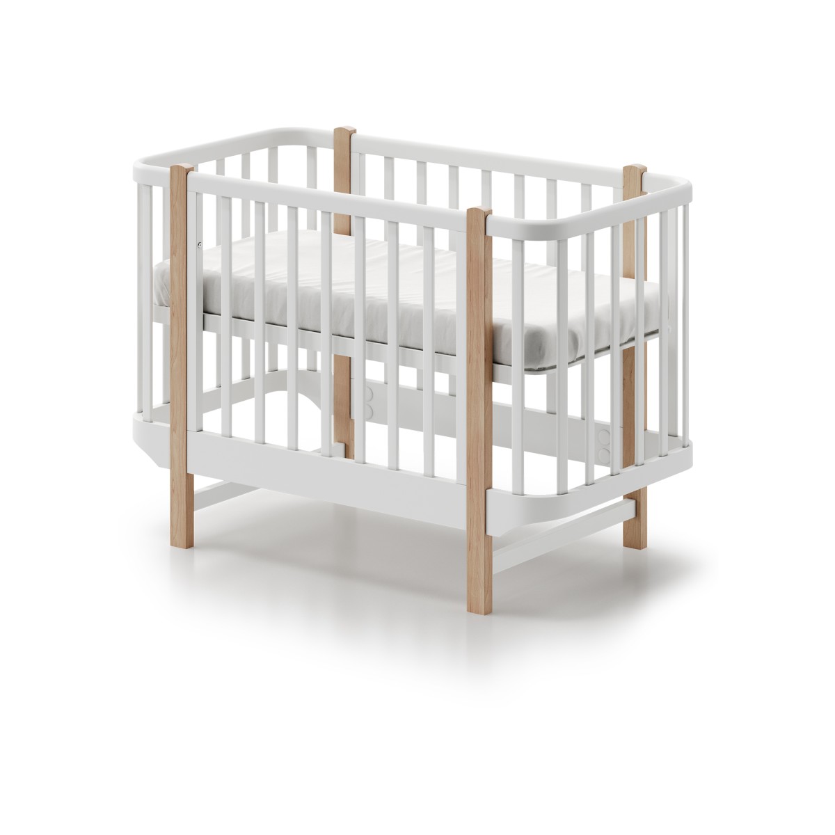 Кроватка Classic mini спальное место 60*120 см (белый)