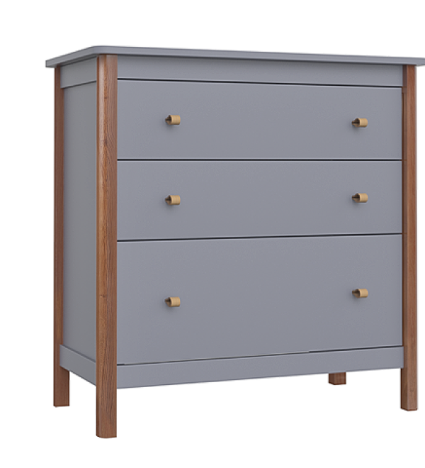 Комод Classic 3 ящика (серый)