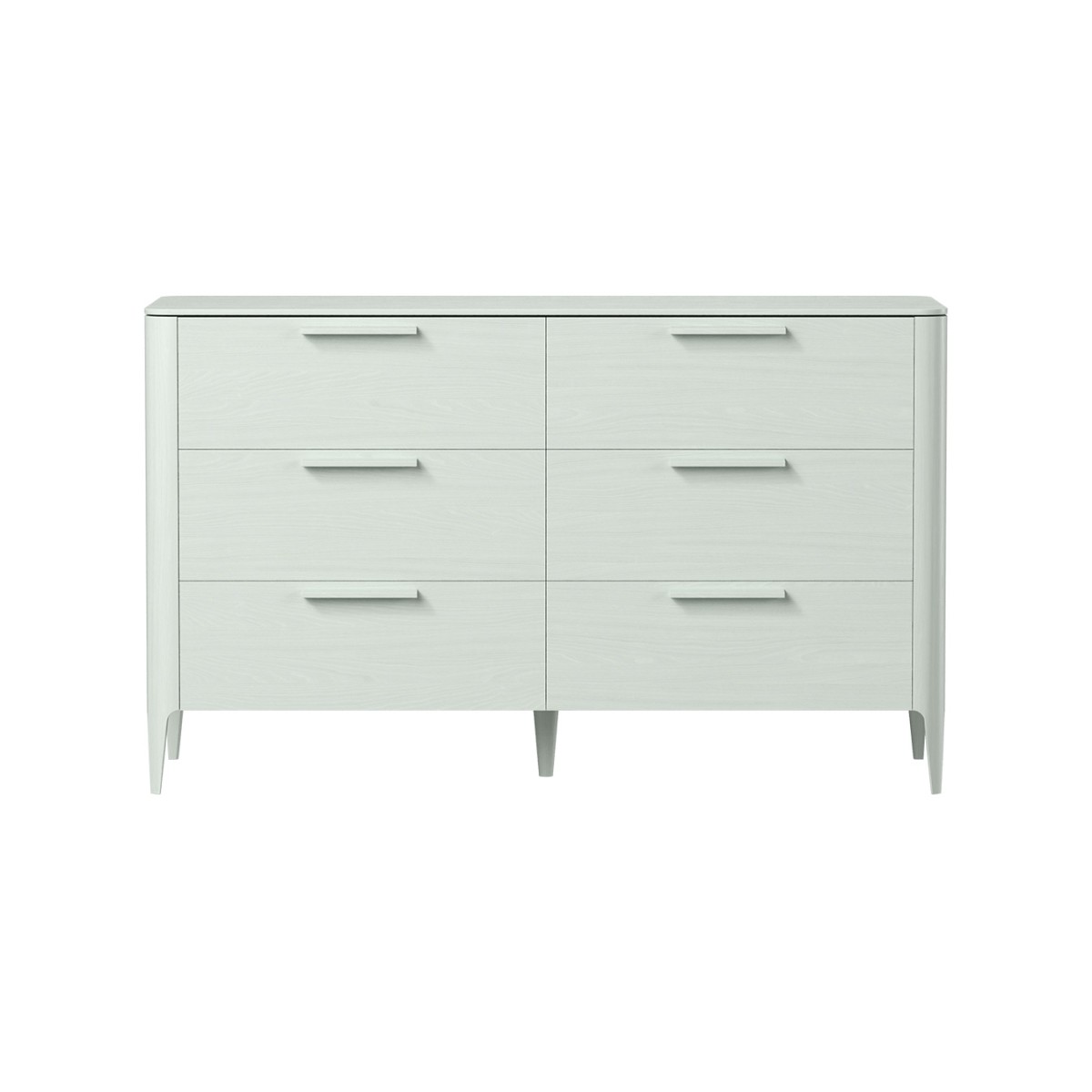 Комод Type oak 6 ящиков ширина 140 см (белый)