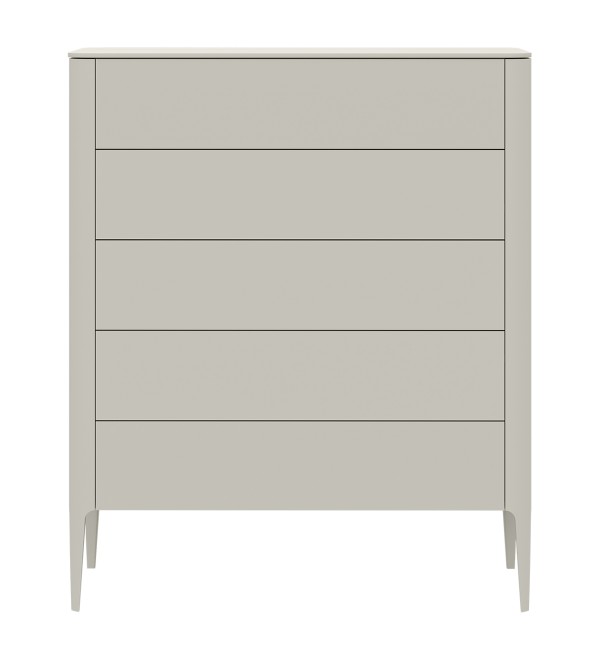 Комод Type 5 ящиков ширина 100 см (молочный)