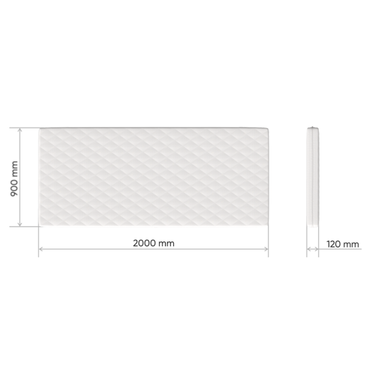 Матрас латекс/eco-foam 12 см (90*200 см)