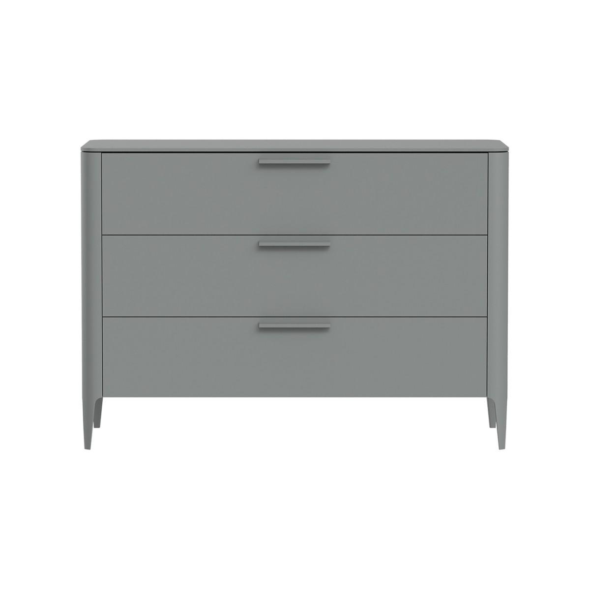 Комод Type 3 ящика ширина 120 см (серый)