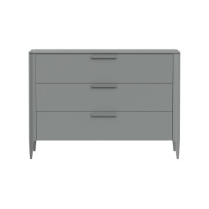 Комод Type 3 ящика ширина 120 см (серый)