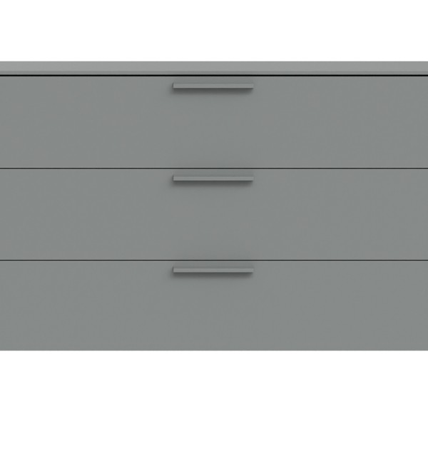 Комод Type 3 ящика ширина 120 см (серый)