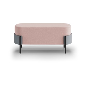 Банкетка Basic 100 см (розовый Ангора, серый Нео, черный)