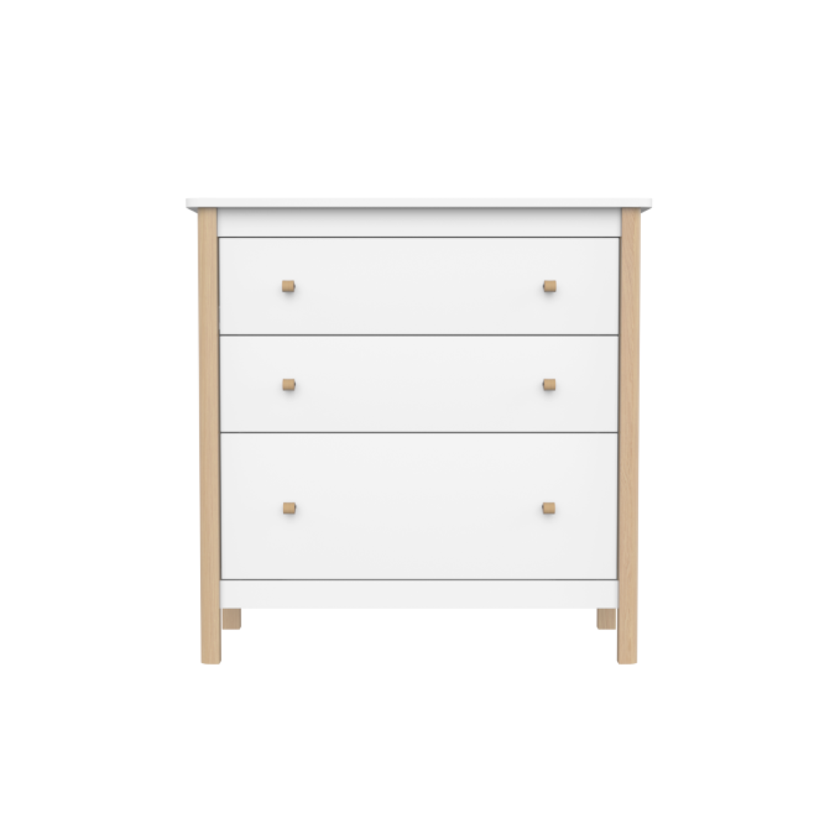 Комод Classic 3 ящика (белый)