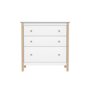 Комод Classic 3 ящика (белый)