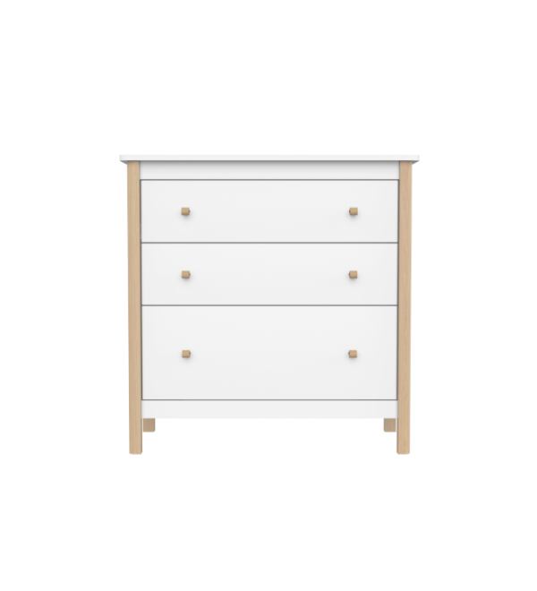 Комод Classic 3 ящика (белый)