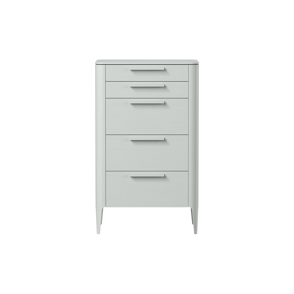 Комод Type oak высокии? 5 ящиков (светло-серый)