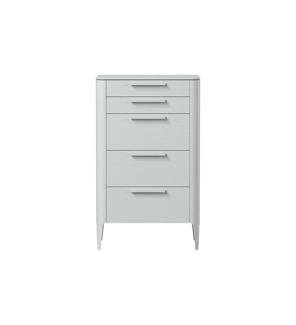 Комод Type oak высокии? 5 ящиков (светло-серый)