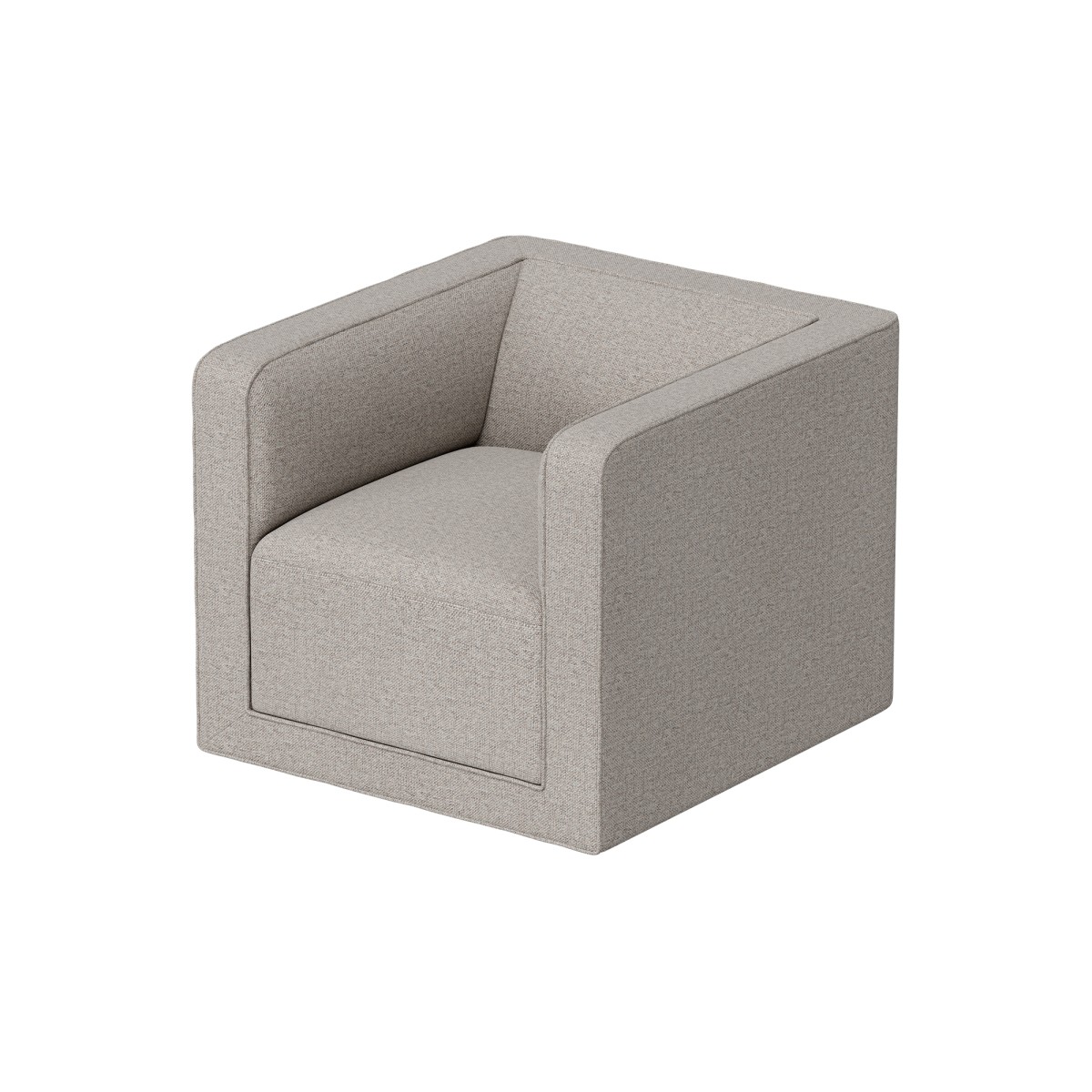 Кресло Cube (бежевый, рогожка)