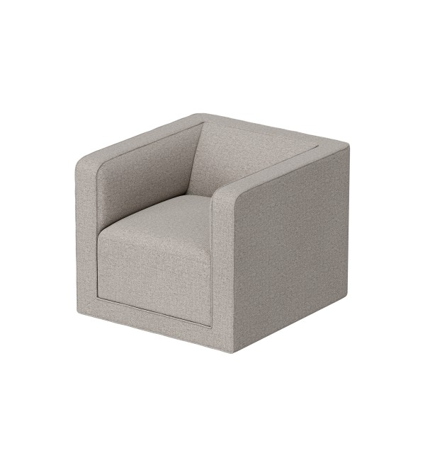 Кресло Cube (бежевый, рогожка)