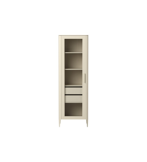 Витрина Type oak стеклянная высота 200 см L (молочный)