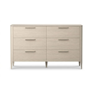Комод Type oak 6 ящиков ширина 140 см (беленый дуб)