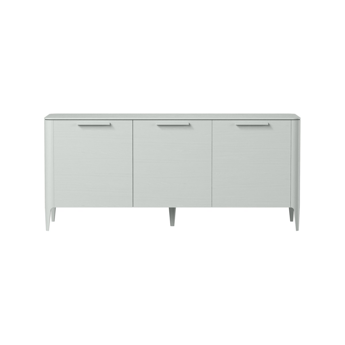 Тумба Type oak 3 двери ширина 160 см (светло-серый)
