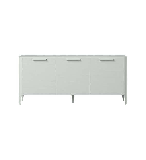 Тумба Type oak 3 двери ширина 160 см (светло-серый)