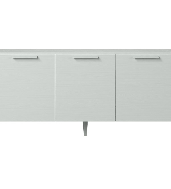 Тумба Type oak 3 двери ширина 160 см (светло-серый)